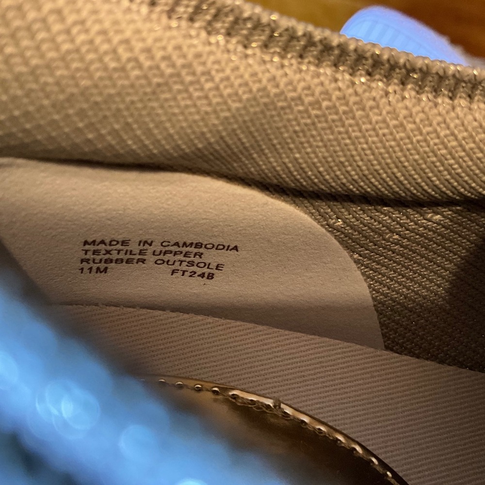 Michael Kors Women Beige Gold Metallic Lace Up Low Top‎ Sneakers Shoes SZ 11 New - Picture 10 of 10